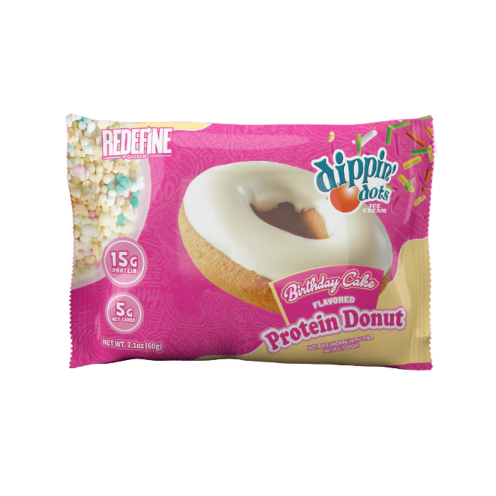 Redefine Foods Dippin' Dots Birthday Cake Donut